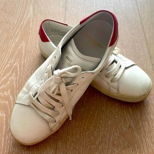 Saint Laurent Court Classic SL/06 White Leather Sneaker